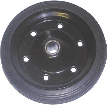 Solid wheel 220 × 30 mm with metal rim and plain hub