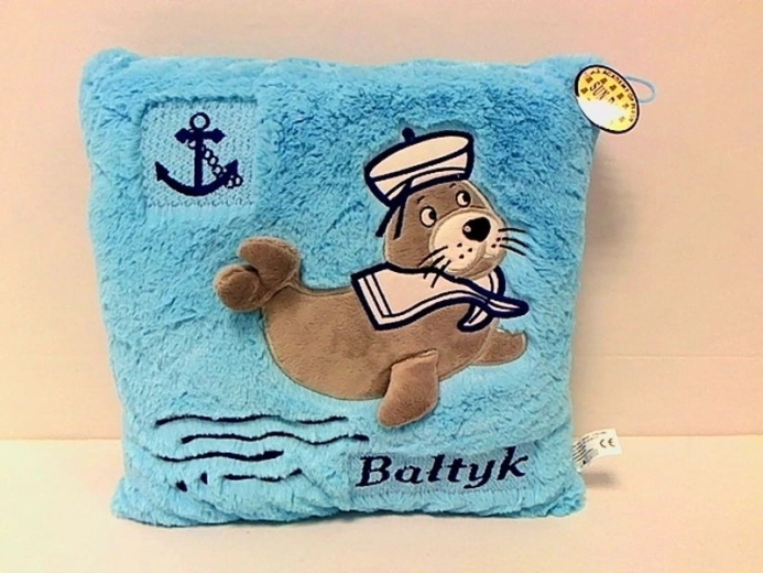 Coussin décoratif Bałtyk phoque (foka) bicolore