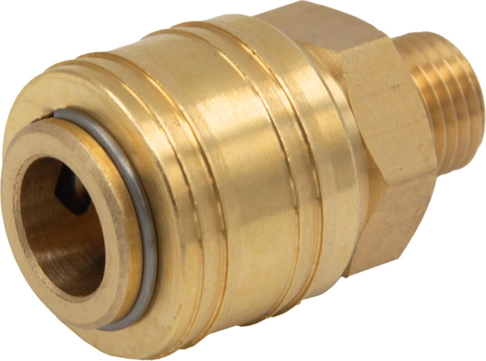 Raccord rapide avec filetage extérieur 1/4" en laiton