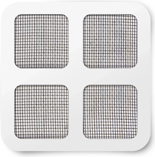 Self-adhesive repair patch for insect screen, black, 10 × 10 cm - 4 pieces