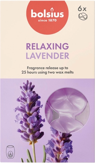 Scented Wax with Lavender Fragrance, Set of 6 Pieces