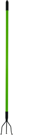 Cultivator with Three Tines and 150 cm Fiberglass Handle