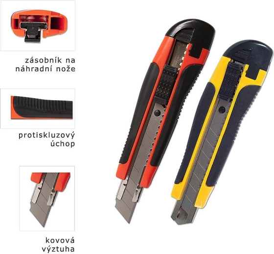 Snap-off Knife with Metal Guide Rail 18 mm CONCORDE