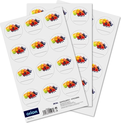 Étiquettes autocollantes pour bocaux 36 pcs