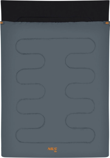 Dubbele deken-slaapzak NILS Camp grijs