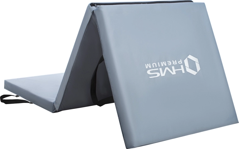 Opvouwbare gymnastiekmat HMS Premium MGS02, grijs