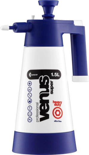 Pulvérisateur Venus HD Alkaline 1,5 l – pulvérisateur manuel à pression pour produits alcalins