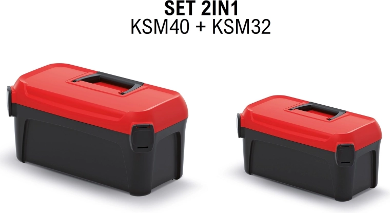 SMART Tool Case Set – Black with Red Lid