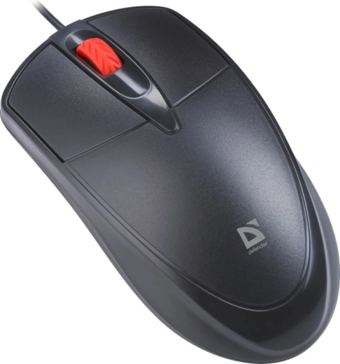 Silent wired mouse DEFENDER ICON MB-057 1000 DPI black