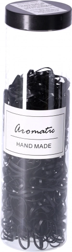 Set of 600 Hair Elastics - Black