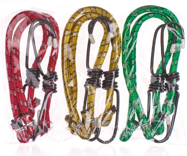 Rubberen spansjorbanden met haken 0,3 m (3 stuks)