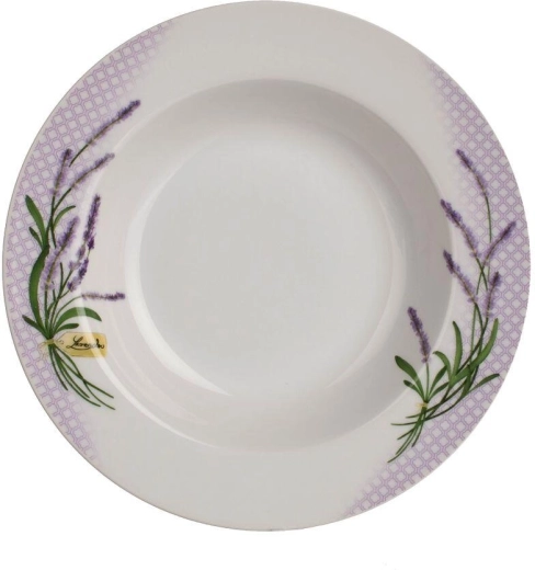 Deep porcelain plate LAVENDER 21.6 cm