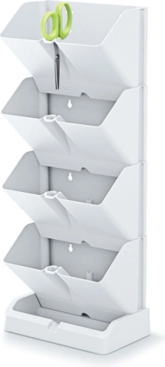 Vertikale Pflanzgefäße mit Kräuterschere Mini Garden – weiß