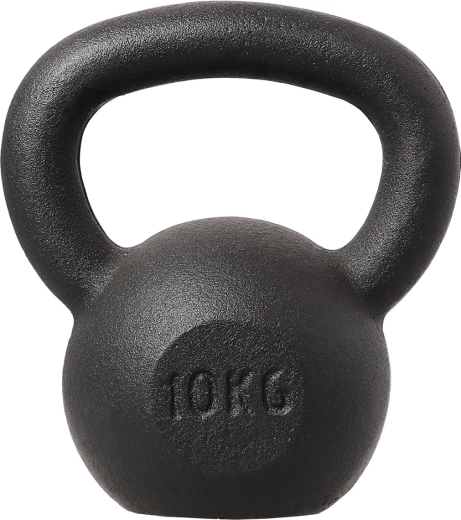 Cast-iron Kettlebell HMS 10 kg, black