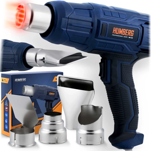 Pistolet à air chaud électrique HUMBERG 2000 W avec 2 niveaux