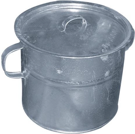 30 l galvanized scalding pot with lid