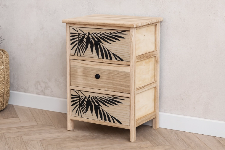 Kommode mit 3 Schubladen Zofia 40 × 29 × 58 cm