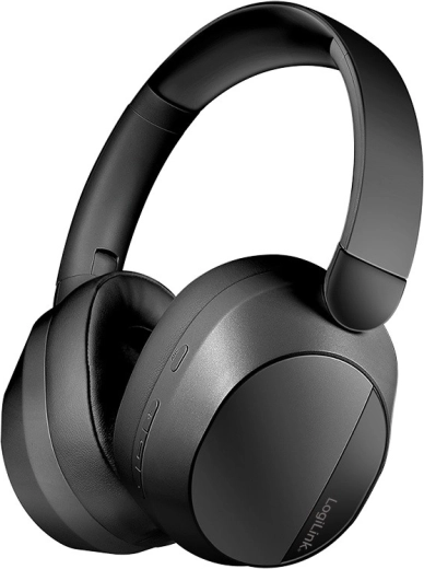 LOGILINK Wireless Headphones with Microphone, ANC and Bluetooth