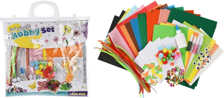 Creatieve knutselset mix 300 stuks in tas