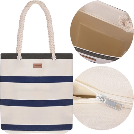 Strand- und Picknicktasche TRIZAND 18 l mit Seilgriffen