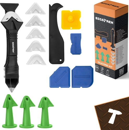 Ensemble de spatules et embouts pour silicone 14 pcs BIGSTREN