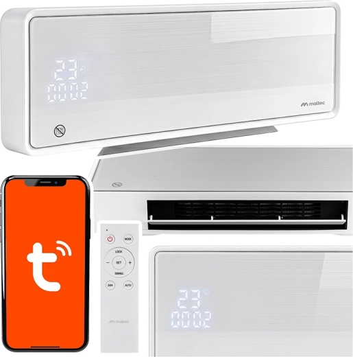 Rideau d’air Maltec PT5800W-WH WiFi avec télécommande - 1 pièce