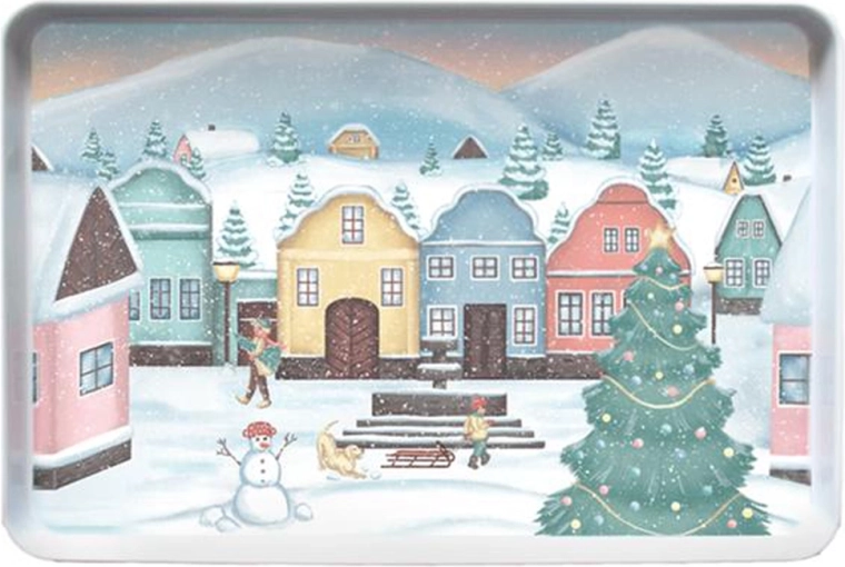 Plateau de service en mélamine Village 40 × 27 cm