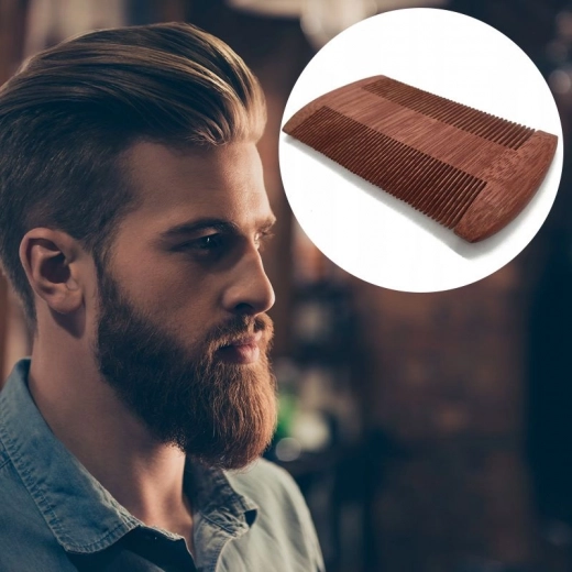 Houten baardkam