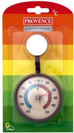 Thermomètre extérieur autocollant PROVENCE -50 à +50 °C