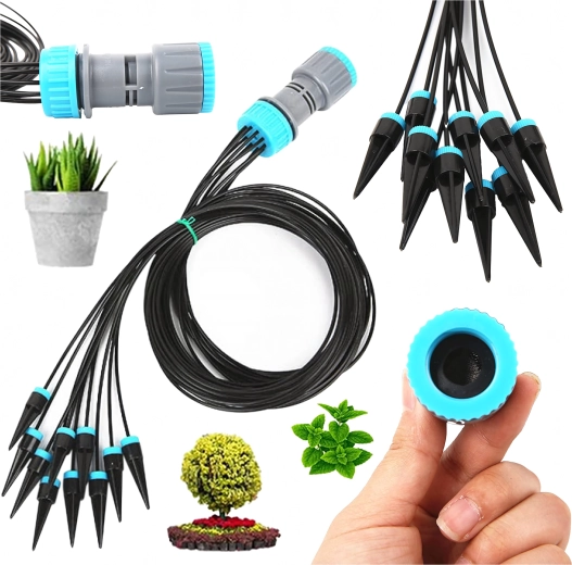 Automatisch druppelirrigatiesysteem voor tuin en bloempotten