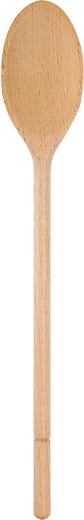 Cuillère de cuisine ovale en bois de hêtre 35 cm
