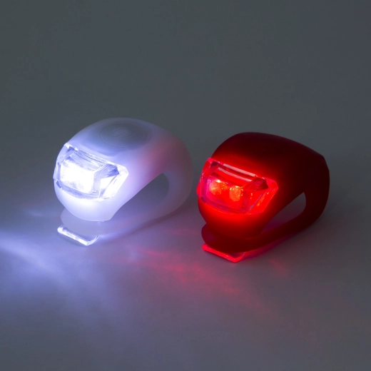 Kit de feux LED pour vélo avec coque en TPE