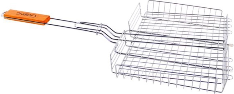 Deep Camping Grill Rack 31 × 24 cm with Adjustable Height