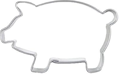 Emporte-pièces en acier inoxydable pour biscuits motif petit cochon – lot de 10 pièces