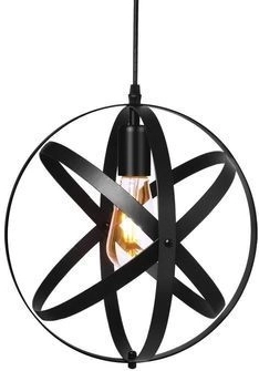 Lampe suspendue Loft noire
