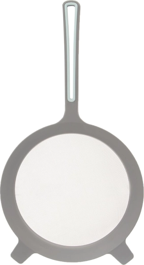 Basic stainless steel colander with plastic elements, 23 cm