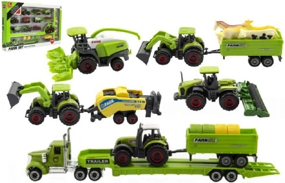 Landbouwmachines met dieren - boerderijset