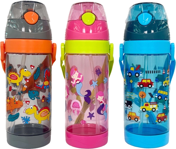 Kinderwaterfles 550 ml van plastic - 1 stuk