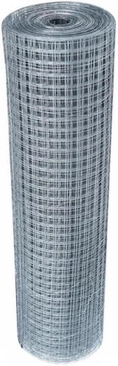 Treillis carré galvanisé 6 mm, fil 0,56 mm, hauteur 1 m, longueur 25 m