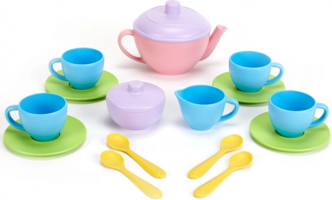 Green Toys Pink Tea Set 17 pcs