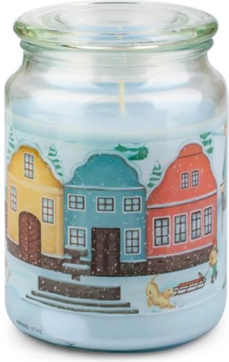 Bougie parfumée en verre PROVENCE petit village 95 heures