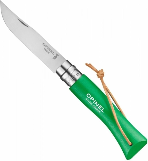 Opinel N°07 Trekking Green zakmes 8 cm, groene beuk