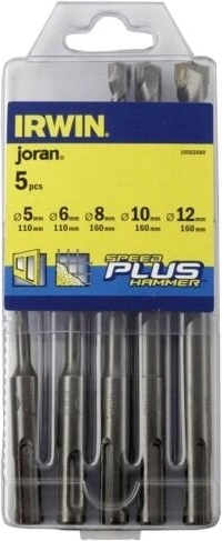 Jeu de forets de maçonnerie IRWIN SPEEDHAMMER PLUS 5–12 mm, 5 pcs