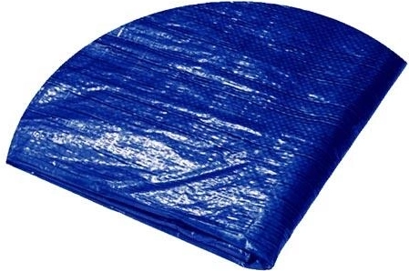 Round tarp with grommets 3.5 m, 120 g/m², blue