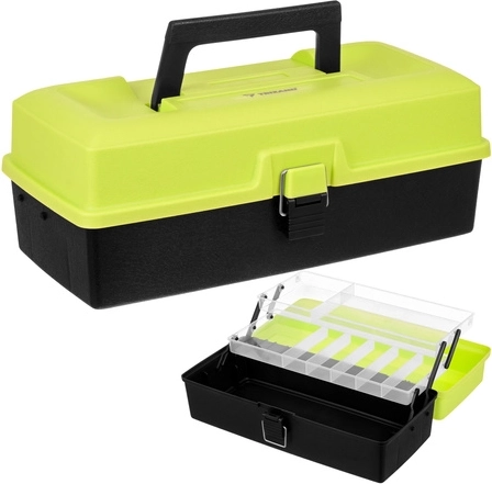 Visserij-accessoirebox TRIZAND 33 cm, 2 legborden, 11 vakken