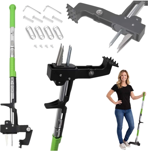 LUARO Telescopic Weed Puller with Ergonomic Handle