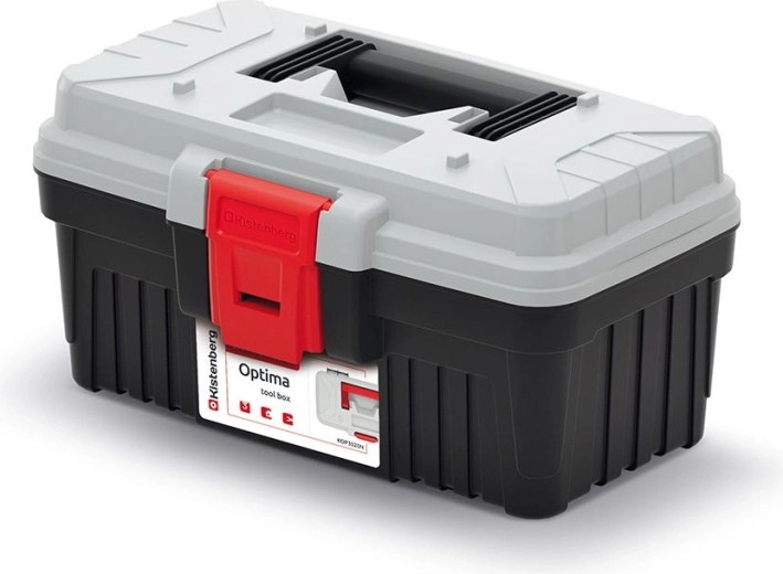 Coffre à outils Optima sans compartiments 296 × 178 × 153 mm – gris