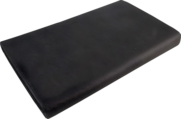 Niet-geweven textiel zwart 1,6 × 5 m 50 g/m²