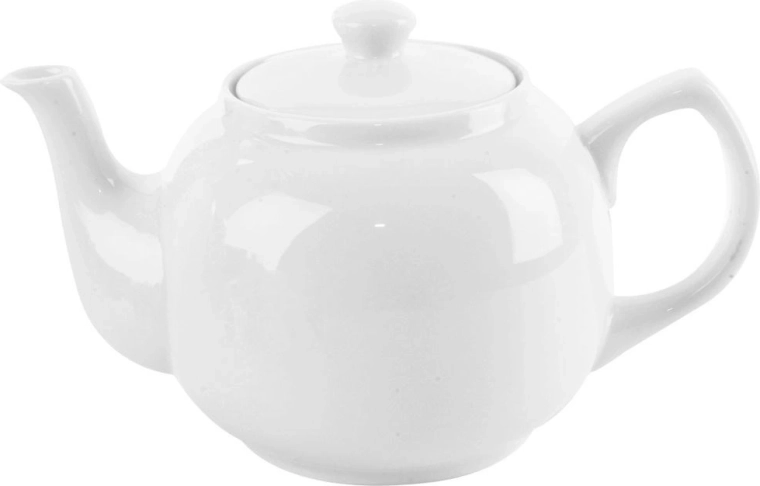Porcelain coffee and tea pot 1.7 l white
