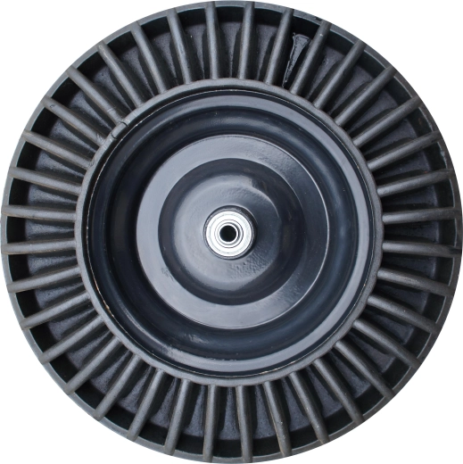 Rad mit Vollgummi und Lager für Bauschubkarre 390 mm